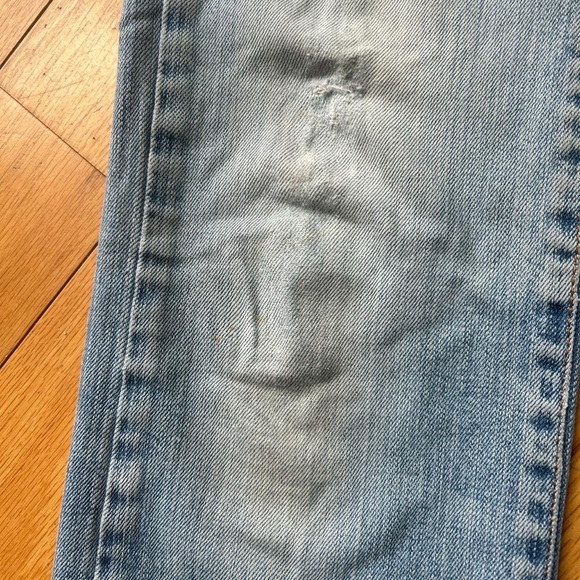 Y2K Red Valentino Designer Floral Embroidered Straight Leg Jeans - Picture 5 of 9